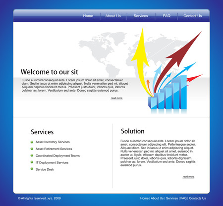 vector web template for more template of this type please visit my galleryのイラスト素材