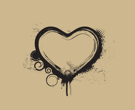 valentines day grunge halftone background with Heartsのイラスト素材