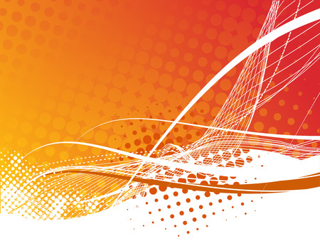 Abstract halftone wave line background. Vector illustration.のイラスト素材