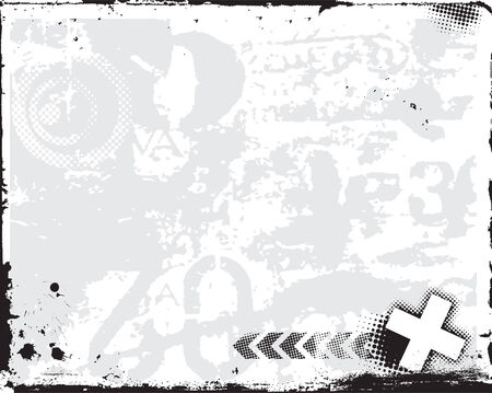 abstract modern vector illustration,floral elements with retro shapesのイラスト素材