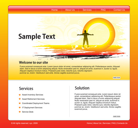 technology website template for more template of this type please visit my galleryのイラスト素材