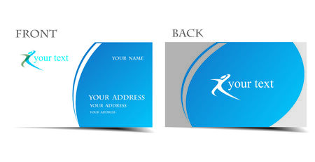 business card set, for more business card of this type please visit my galleryのイラスト素材