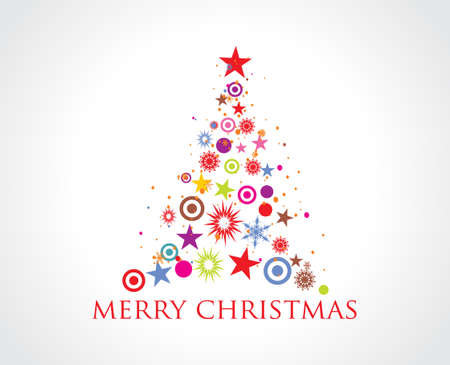 Abstract christmas tree on white background
のイラスト素材