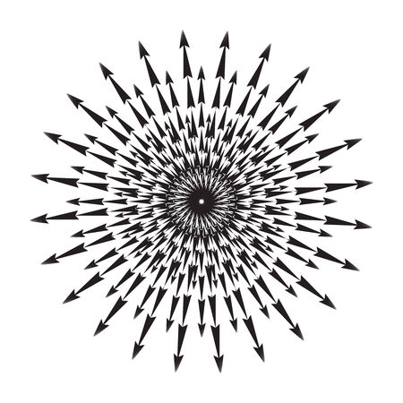 abstract arrow circul background with place for your text, のイラスト素材