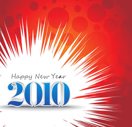 3d composition with 2010 new year vector design. vector illustrationのイラスト素材