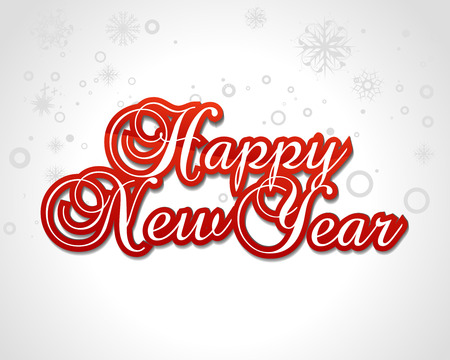 happy new year greeting card. vector illustrationのイラスト素材