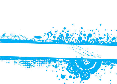 musical theme grunge halftone Background with space of your textのイラスト素材