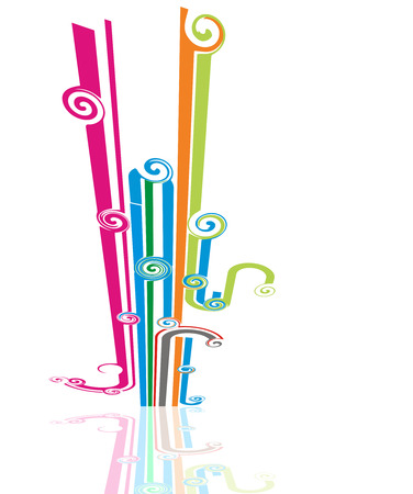 abstract swirl wave background with space for your text, vector illustrationのイラスト素材