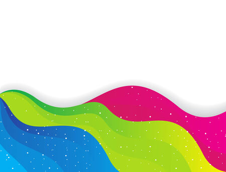 abstract rainbow wave line with space of your text, vector illustrationのイラスト素材