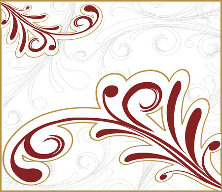 abstract beauty floral greating card with space of your text, vector illustrationのイラスト素材