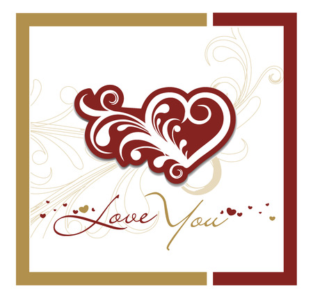Abstract valentine's day card with space of your text, vector illustrationnのイラスト素材