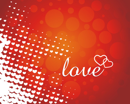 Abstract floal design in valentine's day card - vector illustration のイラスト素材