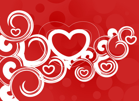 Abstract floal design in valentine's day card - vector illustration のイラスト素材