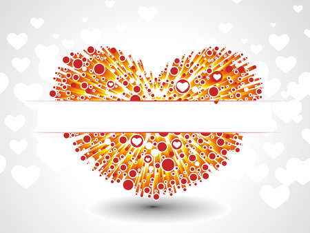 3d heart. All elements layered separately in illustration file.のイラスト素材