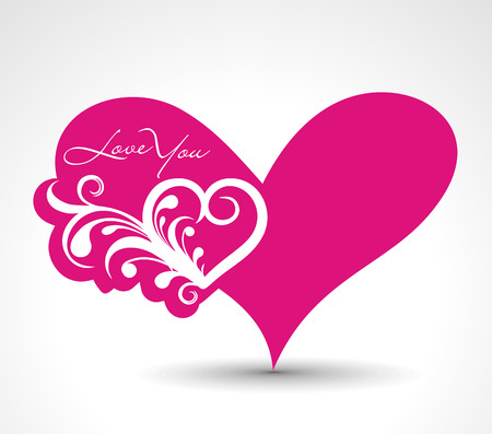 Abstract valentine's day card with space of your text, vector illustrationnのイラスト素材