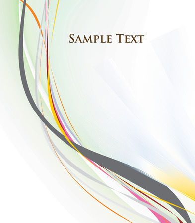 abstract rainbow wave line with space of your text, vector illustrationのイラスト素材