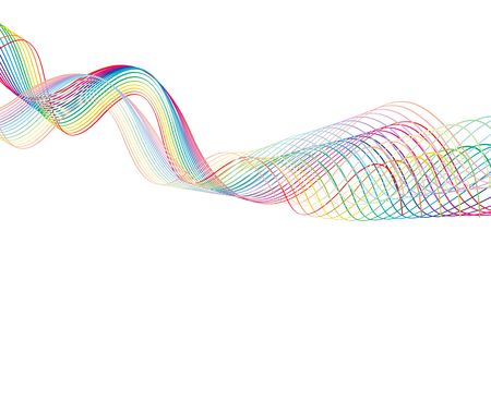 abstract rainbow wave line with space of your text, vector illustration
のイラスト素材