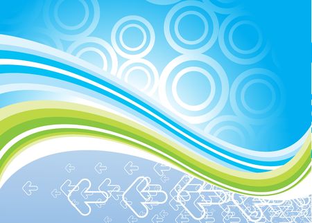 Abstract grunge arrow wave halftone line background with sample textのイラスト素材