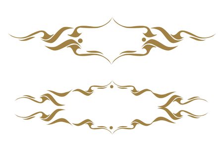 Floral banners with place for your text. vector illustrationのイラスト素材