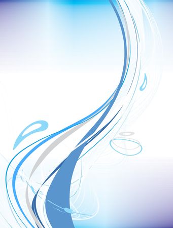 abstract wave line with space of your text, vector illustration, no mesh in this vectorのイラスト素材