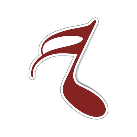 Abstract music notes used in your project, vector illustrationのイラスト素材