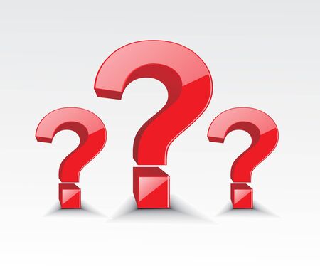 symbol of question mark in white backgroundのイラスト素材