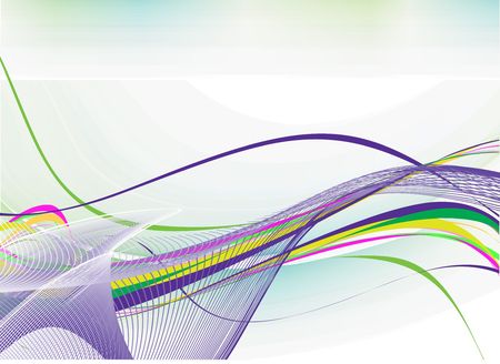 abstract rainbow wave line with space of your text, illustrationのイラスト素材