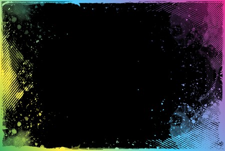 Grunge color border with space of your text, illustrationのイラスト素材