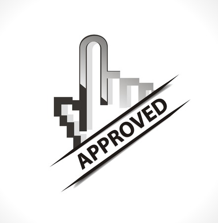  swirl hand mouse symbol, illustrationのイラスト素材