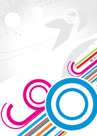 abstract rainbow wave with space of your text, vector illustration のイラスト素材