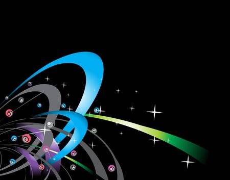 abstract wave line with space of your text,  illustrationのイラスト素材