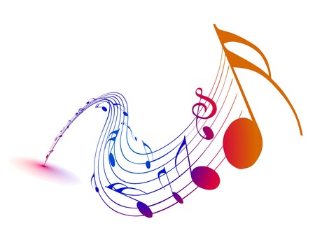 Music notes for design use, vector illustration のイラスト素材