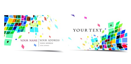 vector business card set, for more business card of this type please visit.のイラスト素材