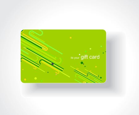 Beautiful gift card, vector illustration.のイラスト素材