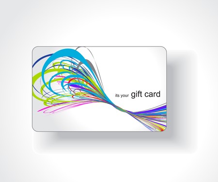 Beautiful gift card, vector illustration. のイラスト素材