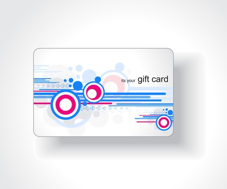 Beautiful gift card, vector illustration. のイラスト素材