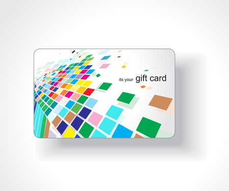 Beautiful gift card, vector illustration. のイラスト素材
