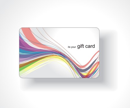 Beautiful gift card, vector illustration. のイラスト素材