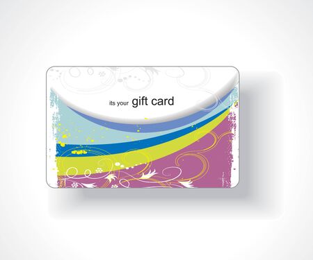 Beautiful gift card, vector illustration. のイラスト素材