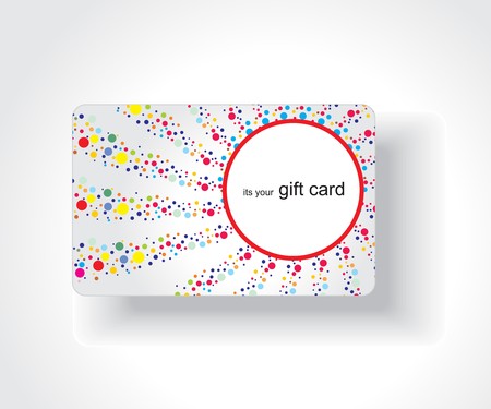 Beautiful gift card, vector illustration.のイラスト素材