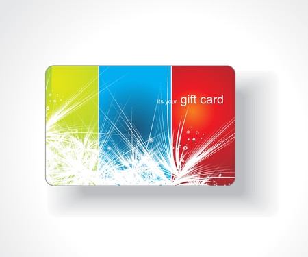 Beautiful gift card, vector illustration. のイラスト素材