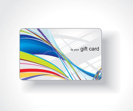 Beautiful gift card, vector illustration. のイラスト素材