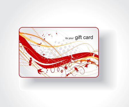 Beautiful gift card, vector illustration. のイラスト素材