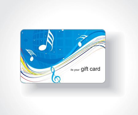 Beautiful gift card, vector illustration. のイラスト素材