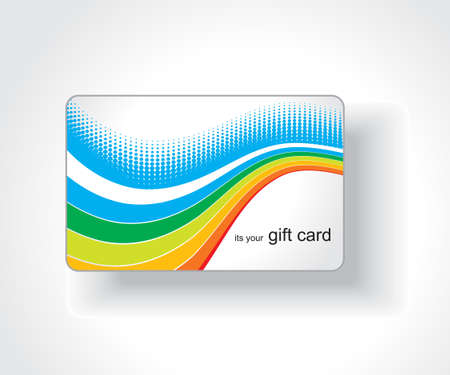 Beautiful gift card, vector illustration. のイラスト素材