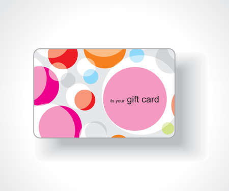 Beautiful gift card, vector illustration. のイラスト素材