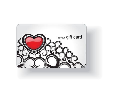 Beautiful gift card, vector illustration. のイラスト素材