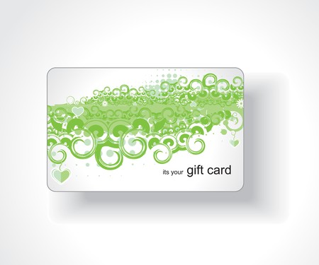 Beautiful gift card, vector illustration. のイラスト素材