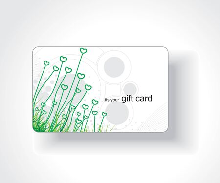 Beautiful gift card, vector illustration. のイラスト素材