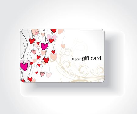 Beautiful gift card, vector illustration. のイラスト素材